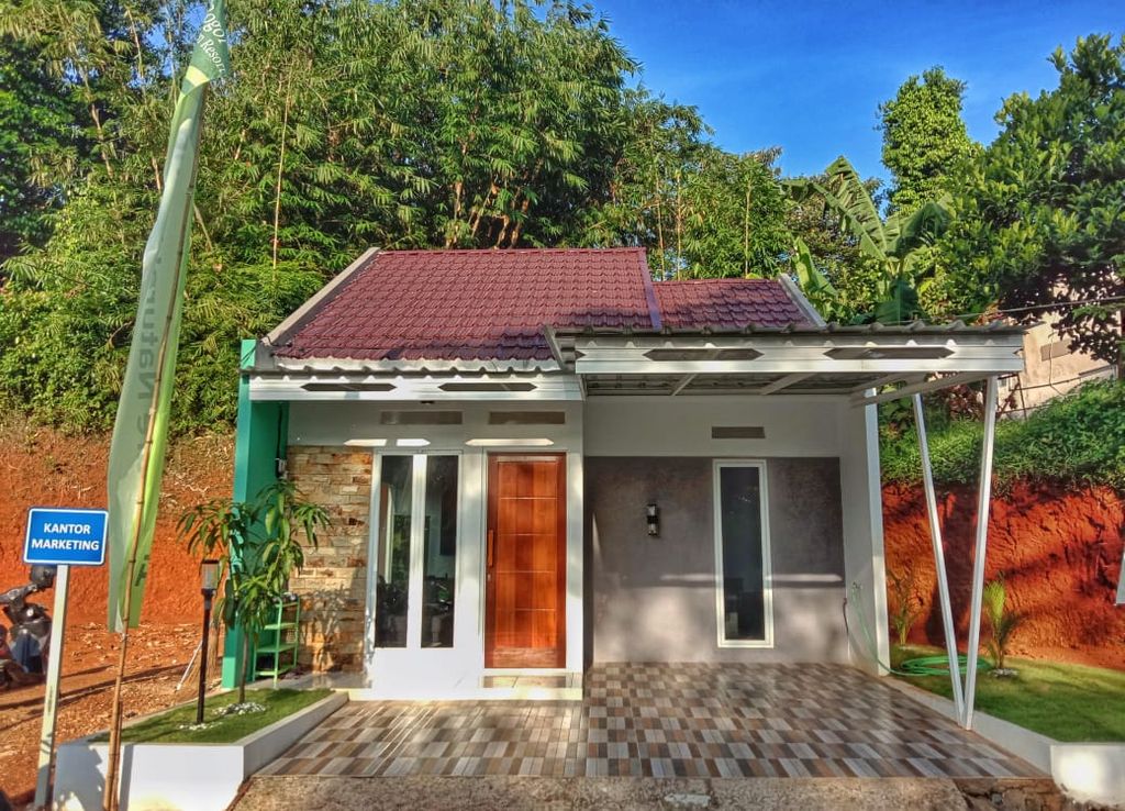 foto tampak rumah tipe 36/102 perumahan Bogor Green Resort 2