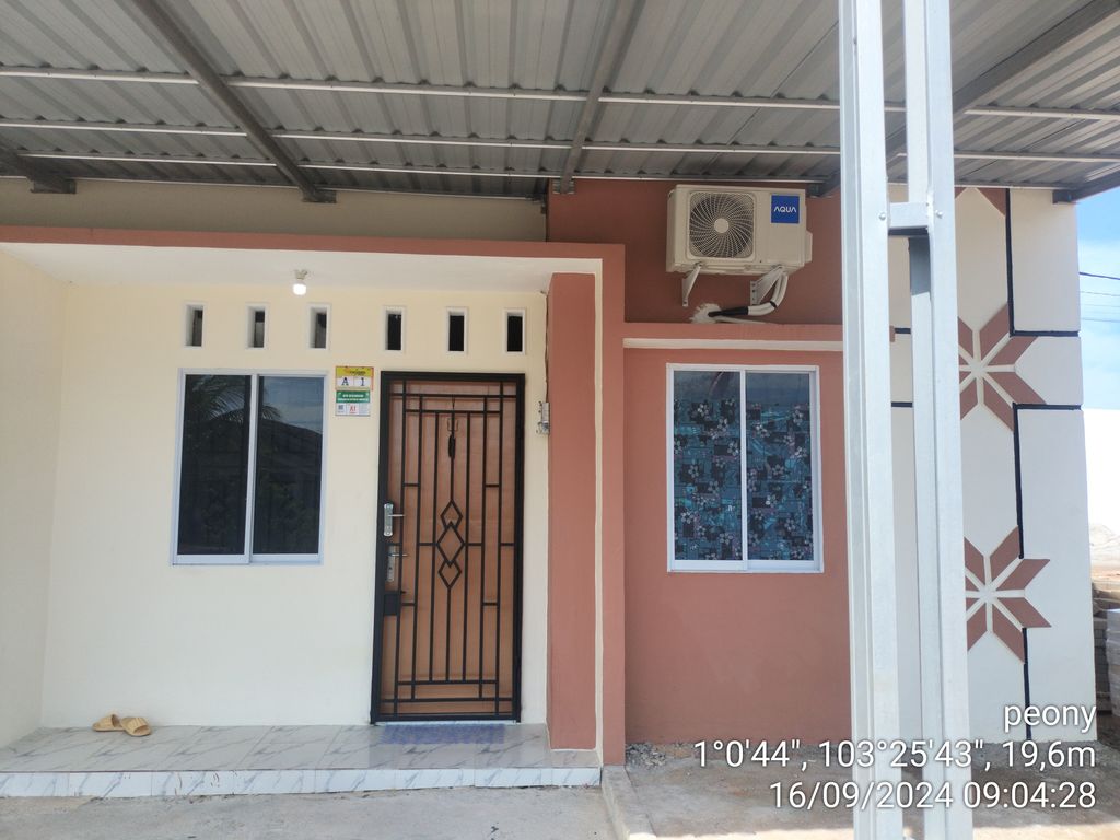foto tampak rumah tipe 36 perumahan PEONY 3