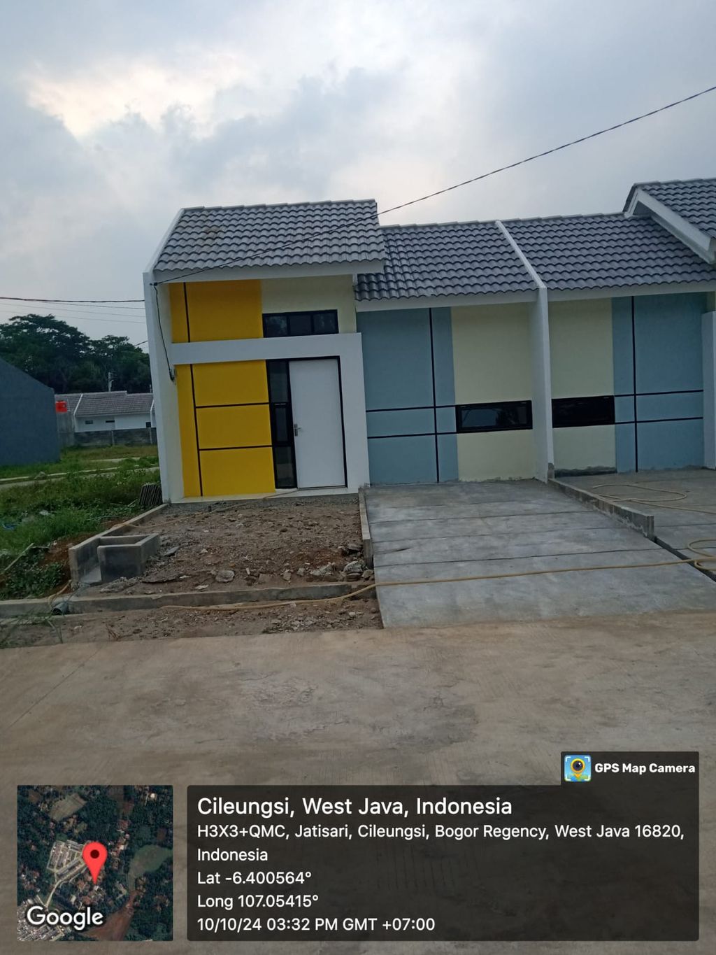 foto tampak rumah tipe CASSIA perumahan Synergy Residence Jatisari