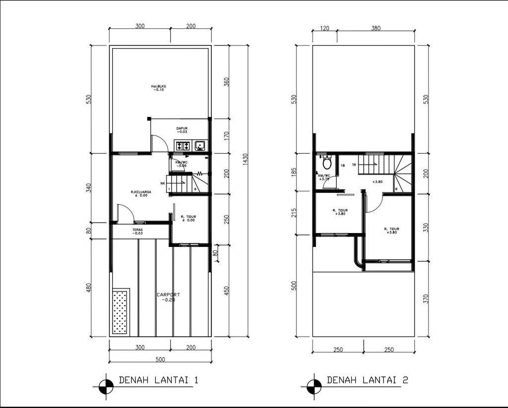 foto denah rumah tipe 43 Compact (3 kamar) (538) perumahan Cluster Beverly