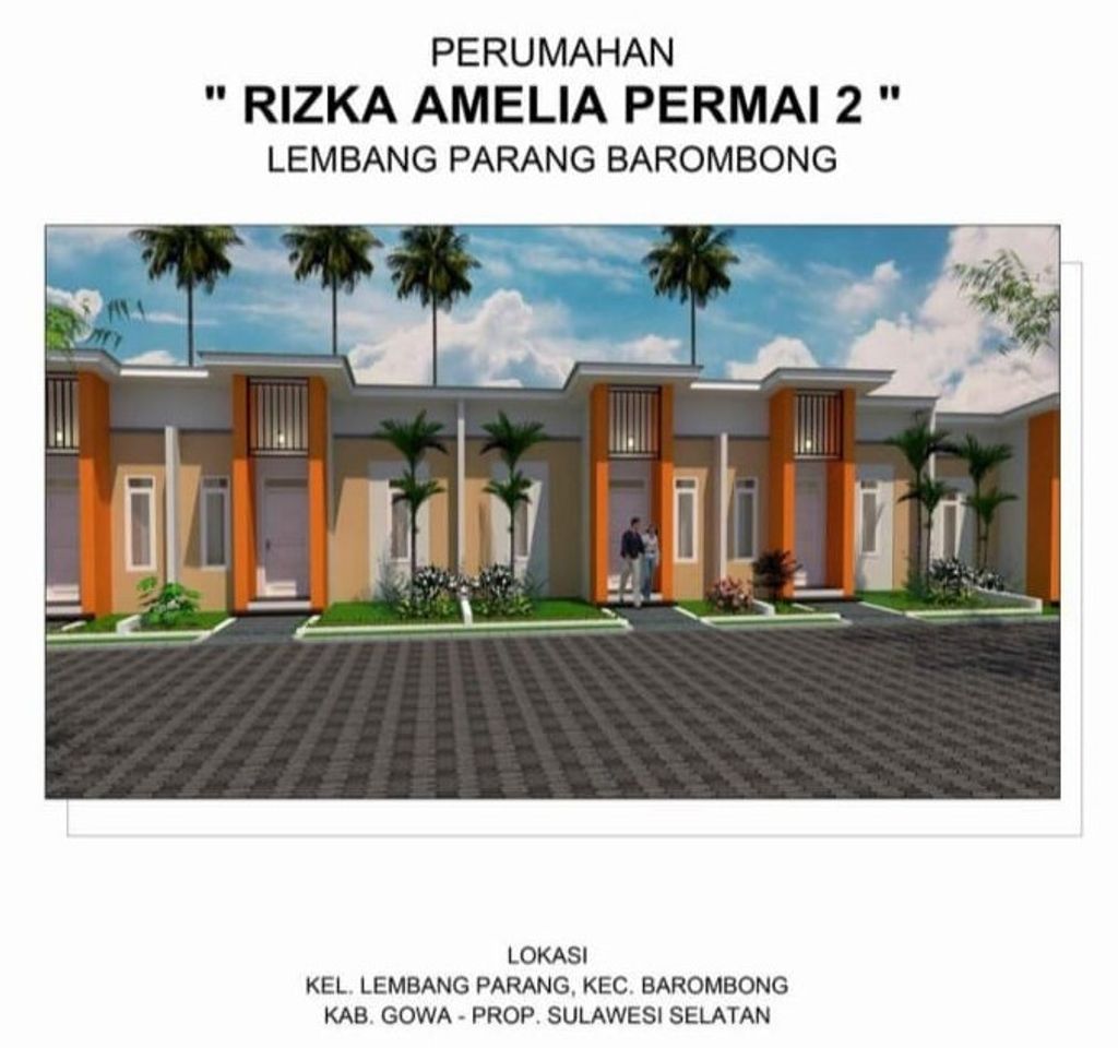 foto tampak rumah tipe 36/72 perumahan RIZKA AMELIA PERMAI 2