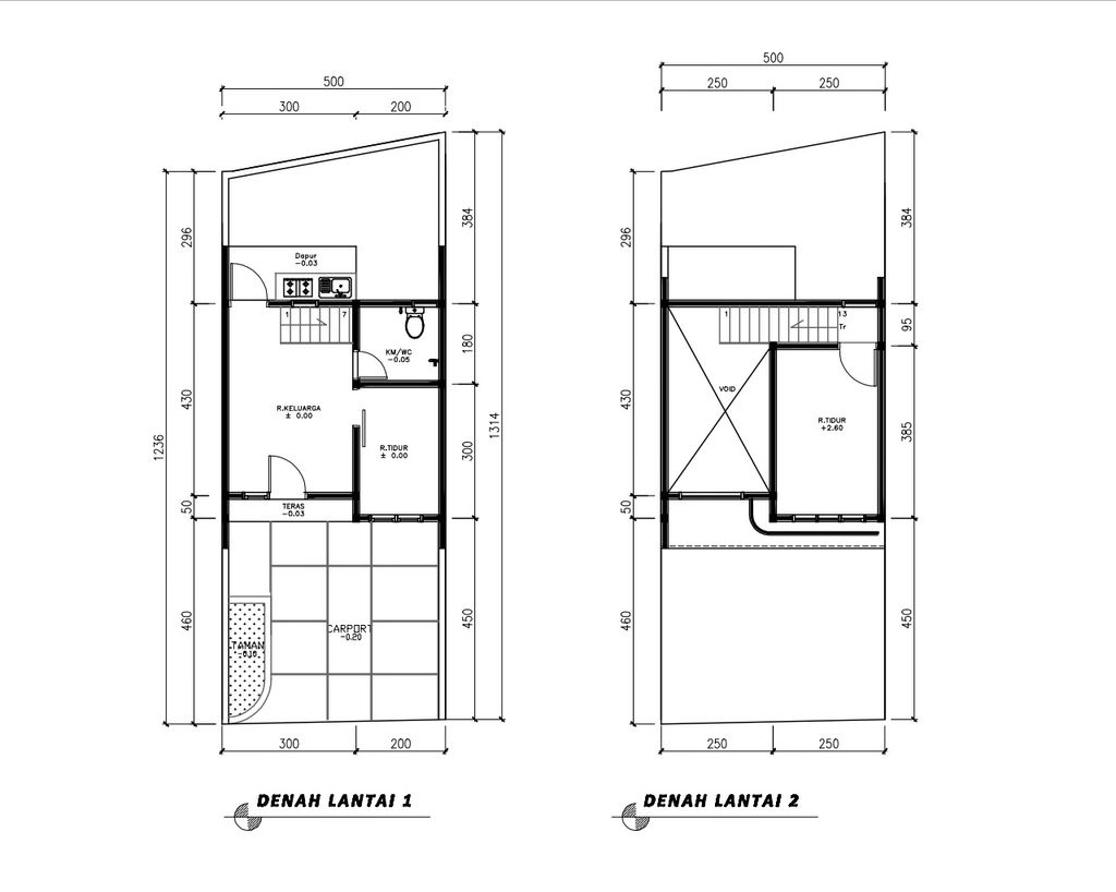 foto denah rumah tipe 36 Mezanin Modern (427) perumahan Cluster Beverly
