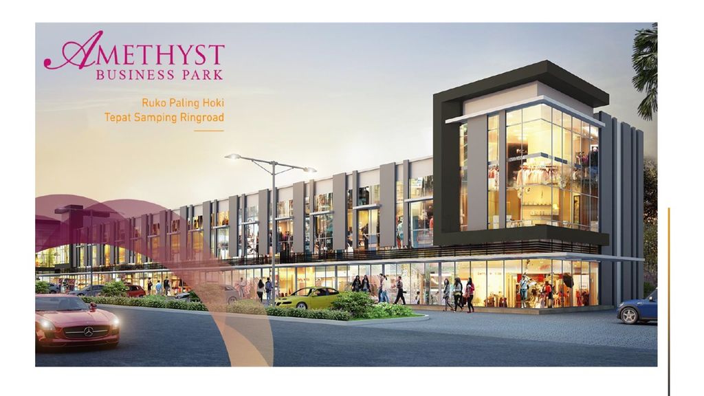 foto tampak rumah tipe AMETHYST BUSINESS PARK A658 perumahan Kawanua Emerald City Cluster Amethyst