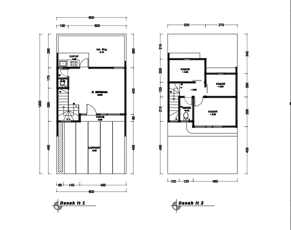 foto denah rumah tipe 57 Compact High Ceiling (3KT)(662) perumahan G-Land Ciwastra Park 2