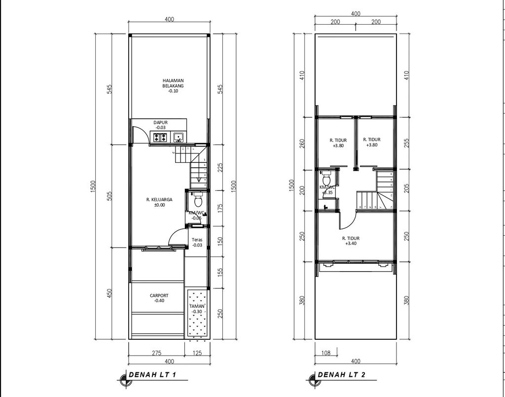 foto denah rumah tipe 50 Compact Classic Modern HC (3KT)(577) perumahan G-Land Cilengkrang Residence Blok G-I