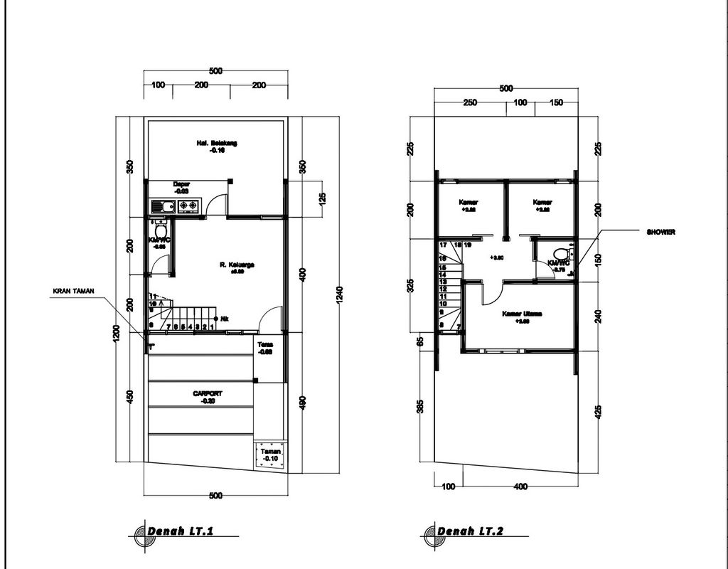 foto denah rumah tipe 50 Compact 3 Kamar HC(560) perumahan Seroja Home Residence 4