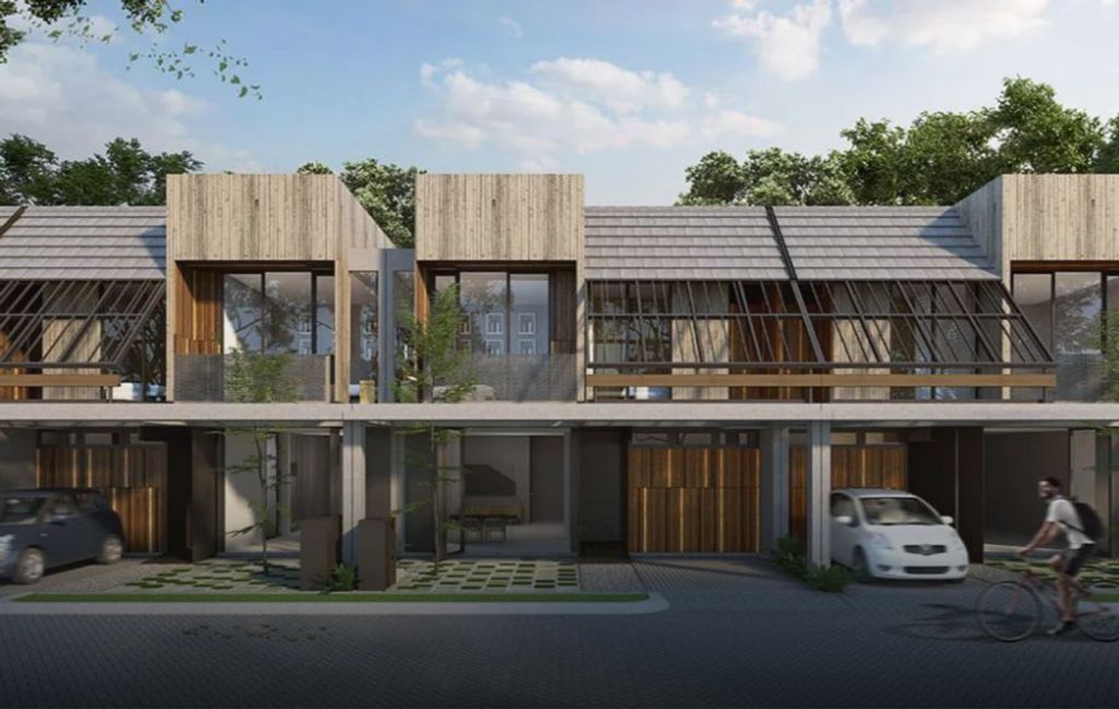 foto tampak rumah tipe N8 Edge (106/104-Green Belt) perumahan ASERA NISHI