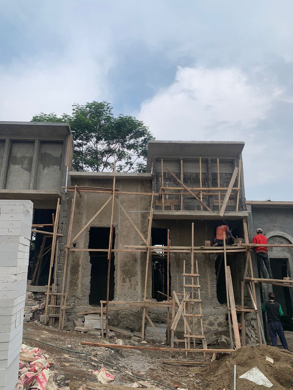 foto tampak rumah tipe 30 1 lantai (346) perumahan G-Land Padalarang Valley