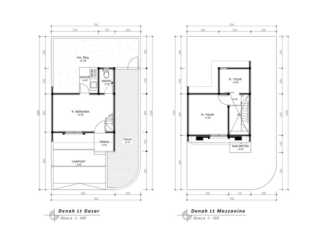 foto denah rumah tipe 33 Mezanin Classic (Charlotte) (502) perumahan G-Land Padalarang Valley