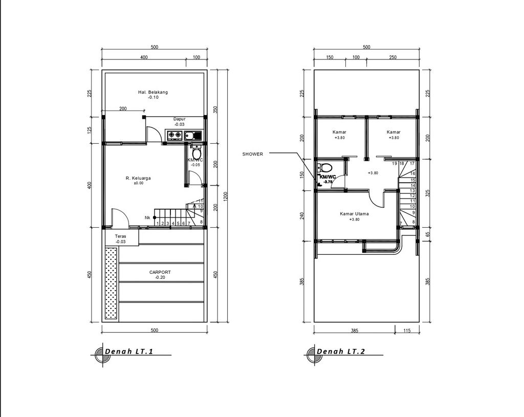 foto denah rumah tipe 50 Compact High Ceiling (3KT)(564) perumahan G-Land Ciwastra Park 2
