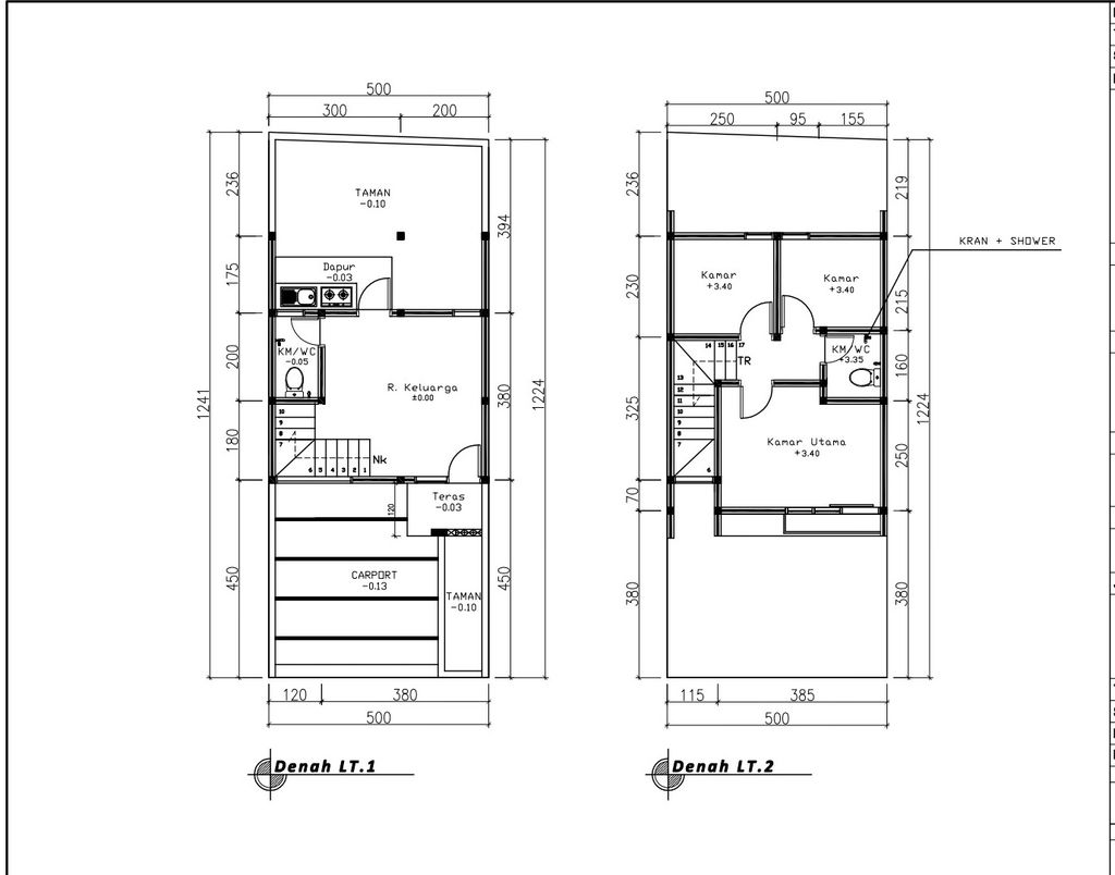 foto denah rumah tipe 50 Compact (3 kamar) + Teras(506) perumahan G-Land Katapang Residence 2