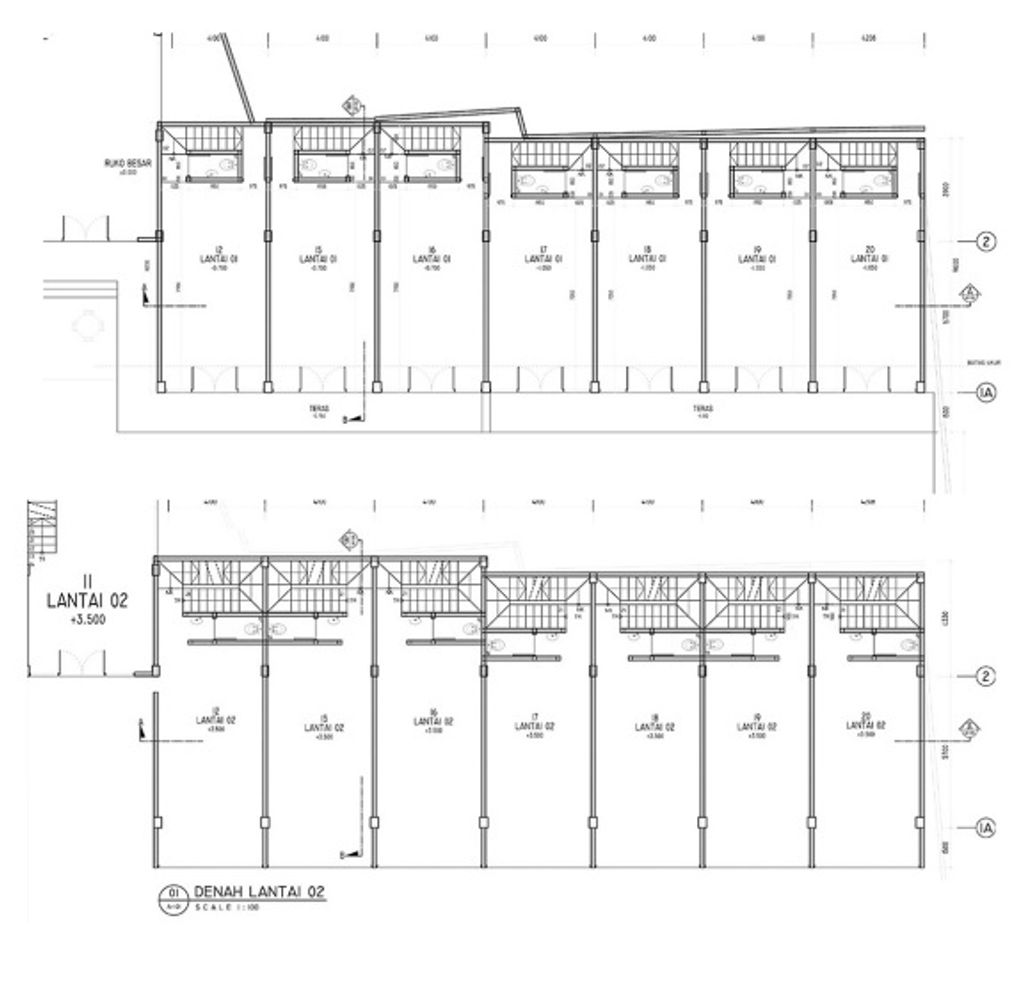 foto denah rumah tipe Ruko No. 20 perumahan Grand Centro Depok