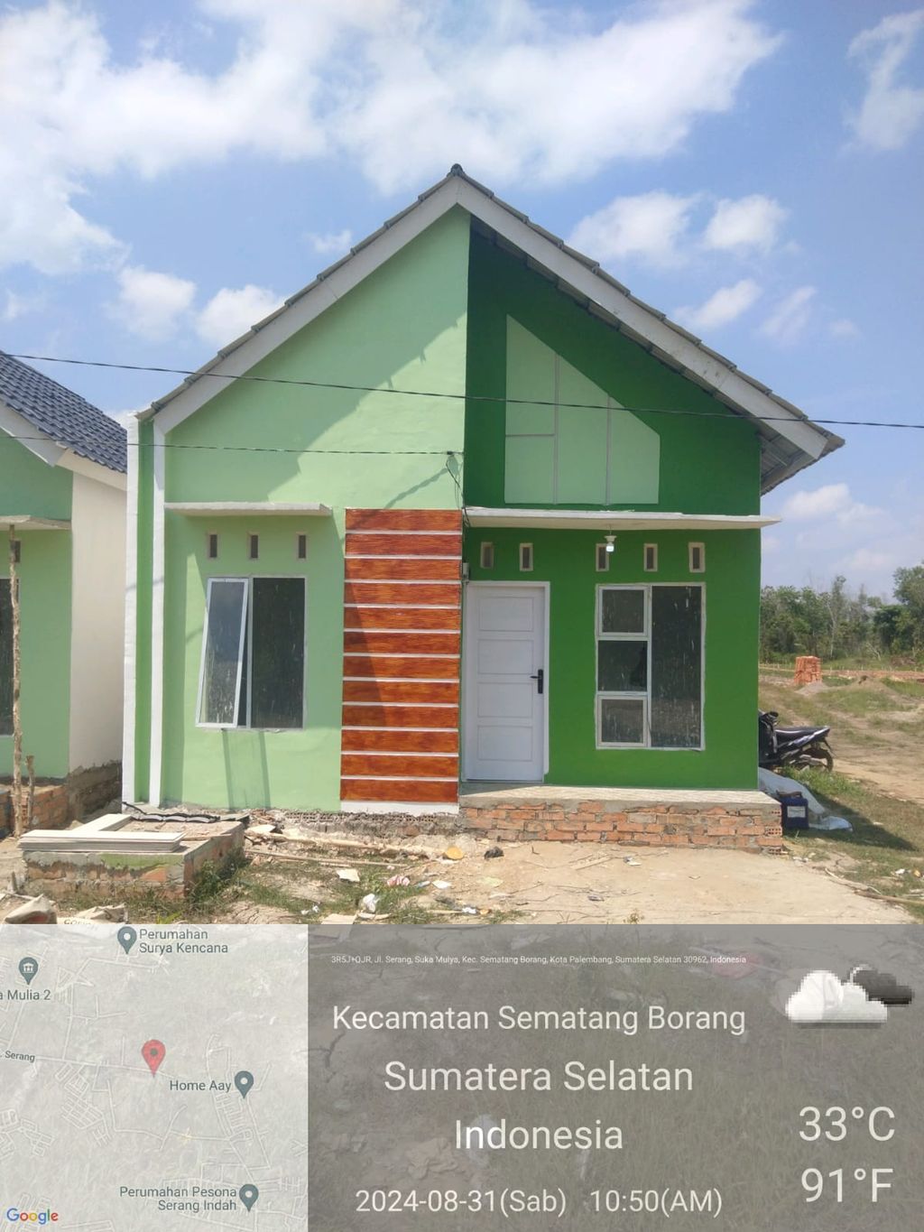 foto tampak rumah tipe 36 perumahan RIYANDA RESIDENCE 5