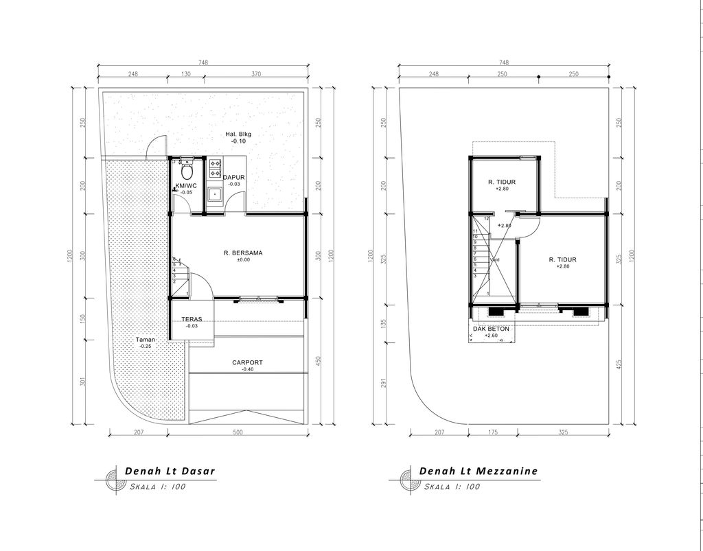 foto denah rumah tipe 33 Mezanin Classic (Charlotte)(510) perumahan G-Land Padalarang Valley