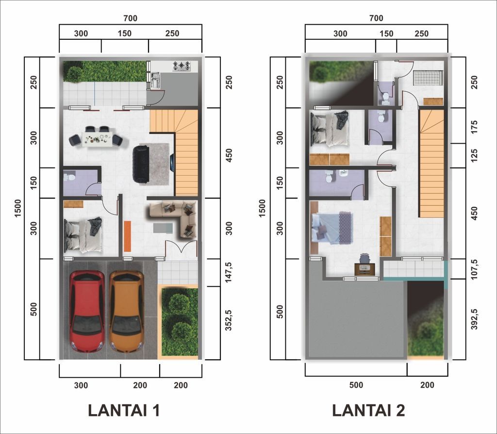 foto denah rumah tipe 138/114 perumahan GOLDEN CENDRAWASIH RESIDENCE