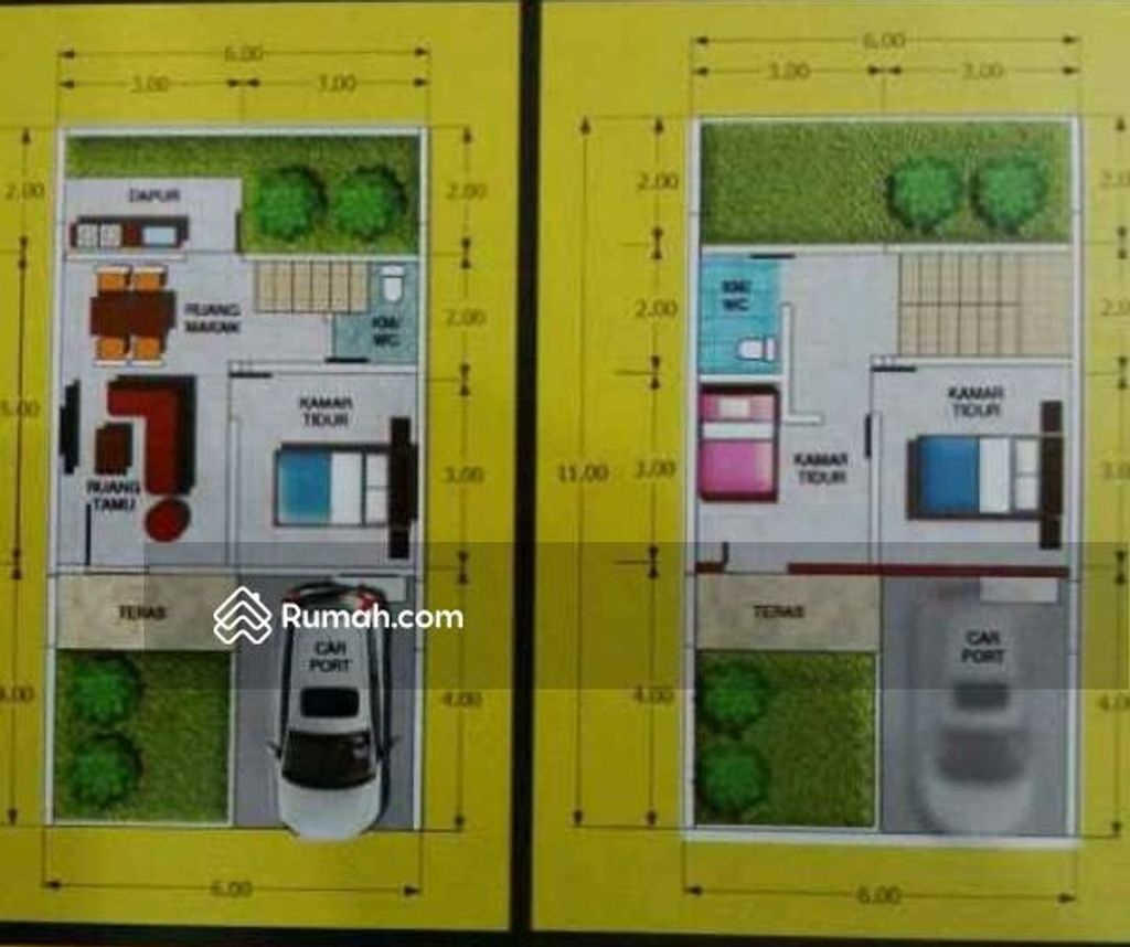 foto denah rumah tipe 36/82 perumahan PARADISO RIVERA