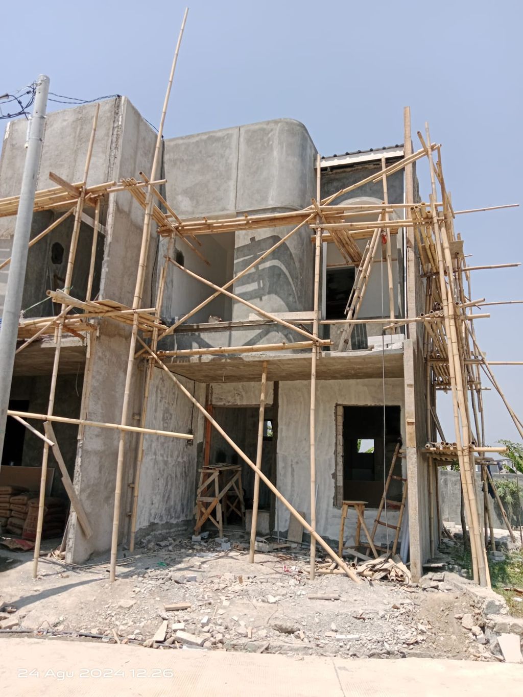 foto tampak rumah tipe 38 Compact (2 kamar)(483) perumahan Cluster Beverly