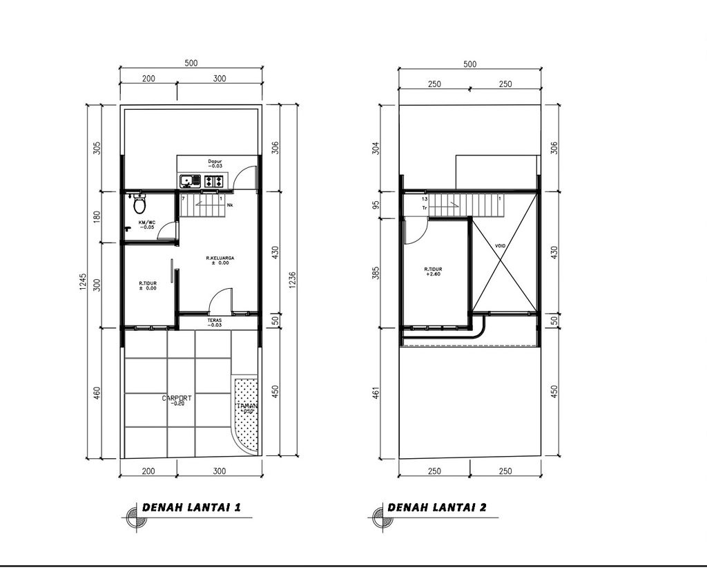 foto denah rumah tipe 36 Mezanin Modern(423) perumahan Cluster Beverly