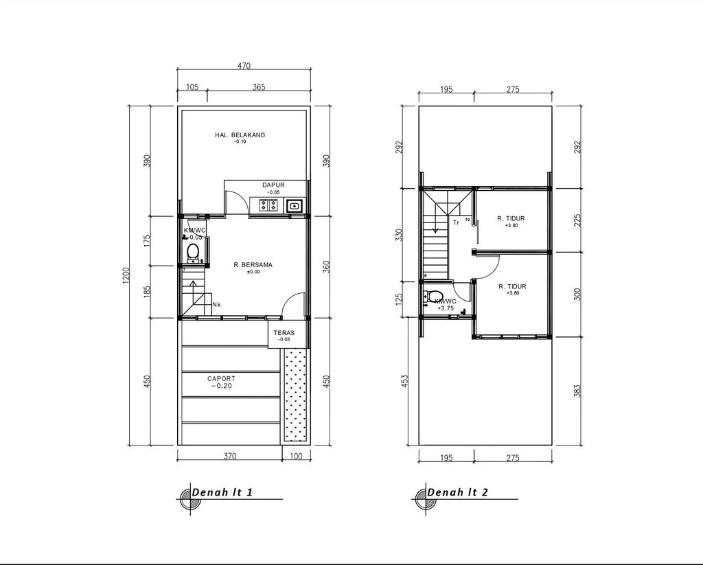 foto denah rumah tipe 41 Compact High Ceiling (2KT)(456) perumahan G-Land Ciwastra Park