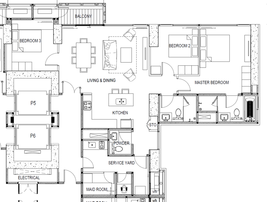 foto denah rumah tipe Hillcrest 10 perumahan Fairview House & Hillcrest House