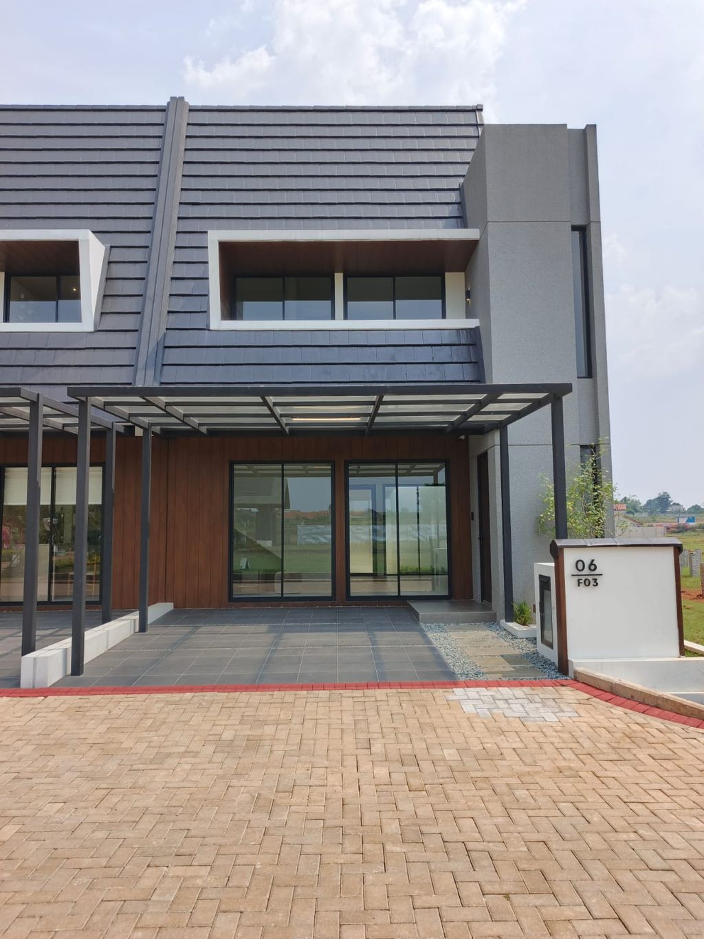 foto tampak rumah tipe AYAME perumahan MORIZONO