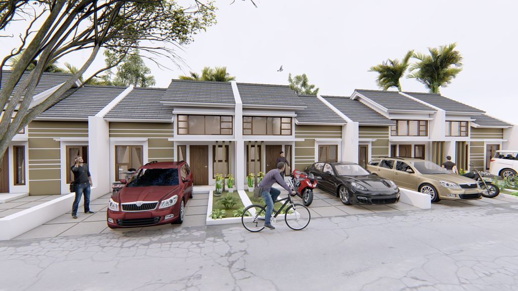 foto tampak rumah tipe 36/72 perumahan Wijayakusuma Residence