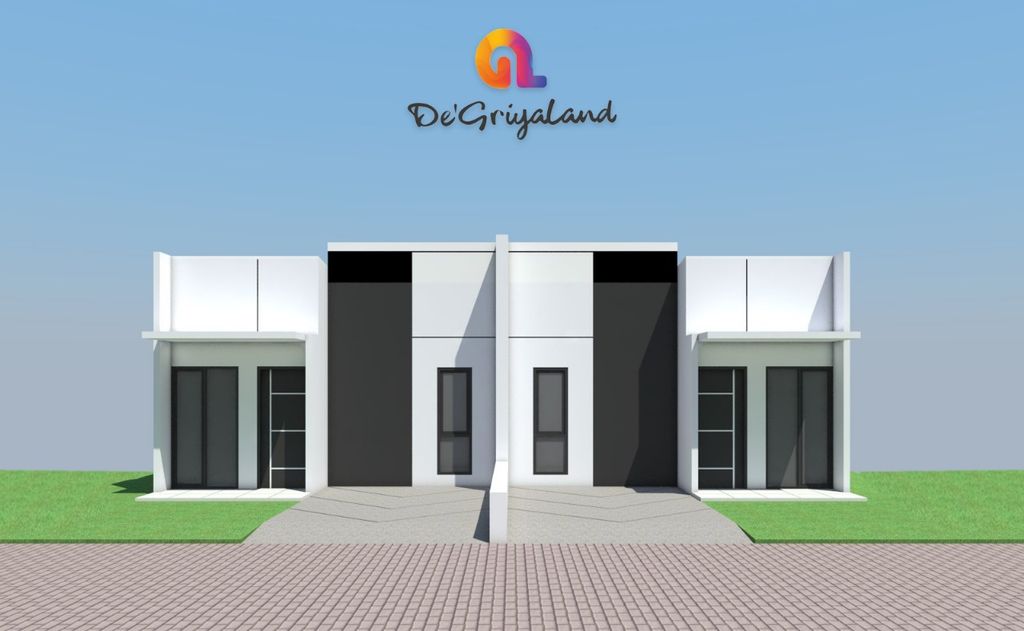 foto tampak rumah tipe SUBSIDI 24 perumahan de' Griyaland