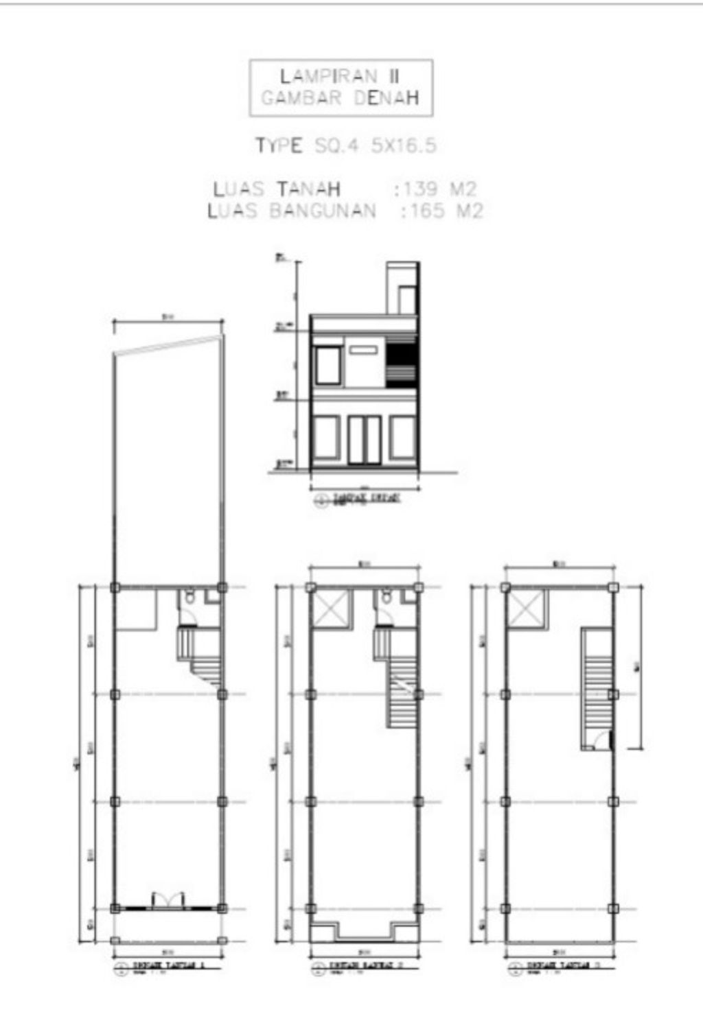 foto denah rumah tipe Rumah Toko SQ-2/04 perumahan MAGNOLIA RESIDENCE 2