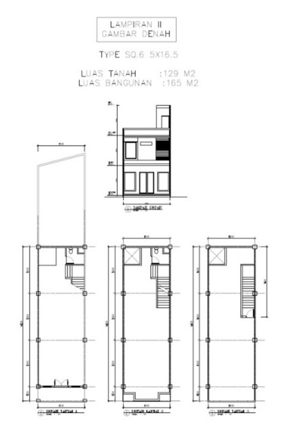 foto denah rumah tipe Rumah Toko SQ-2/06 perumahan MAGNOLIA RESIDENCE 2