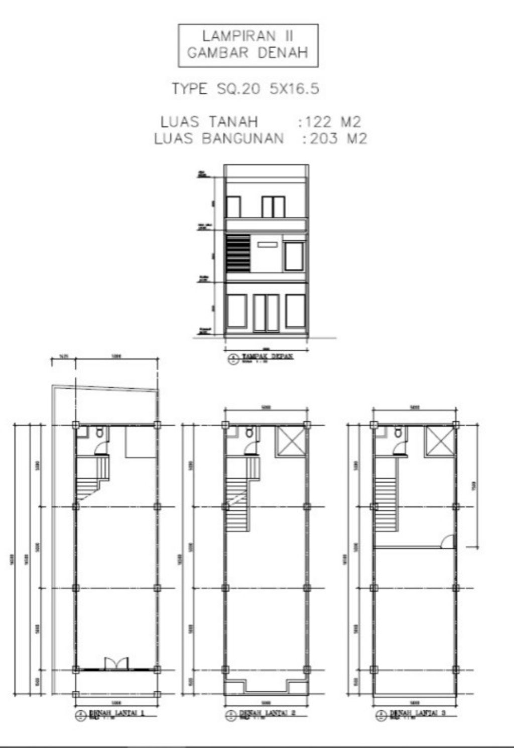 foto denah rumah tipe Rumah Toko SQ-2/20 perumahan MAGNOLIA RESIDENCE 2