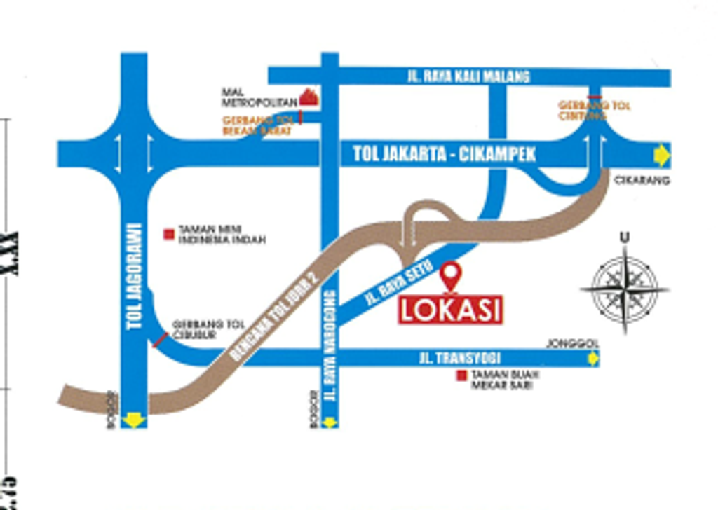 foto denah rumah tipe 22/60 perumahan Grand Tamansari 3 Residence