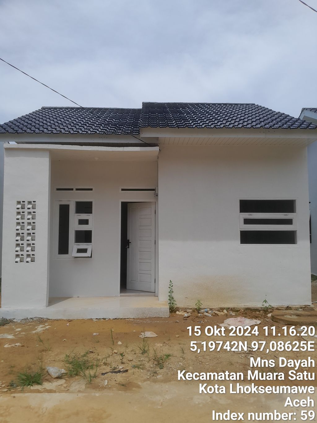 foto tampak rumah tipe 36 perumahan KANDEH RESIDENCE