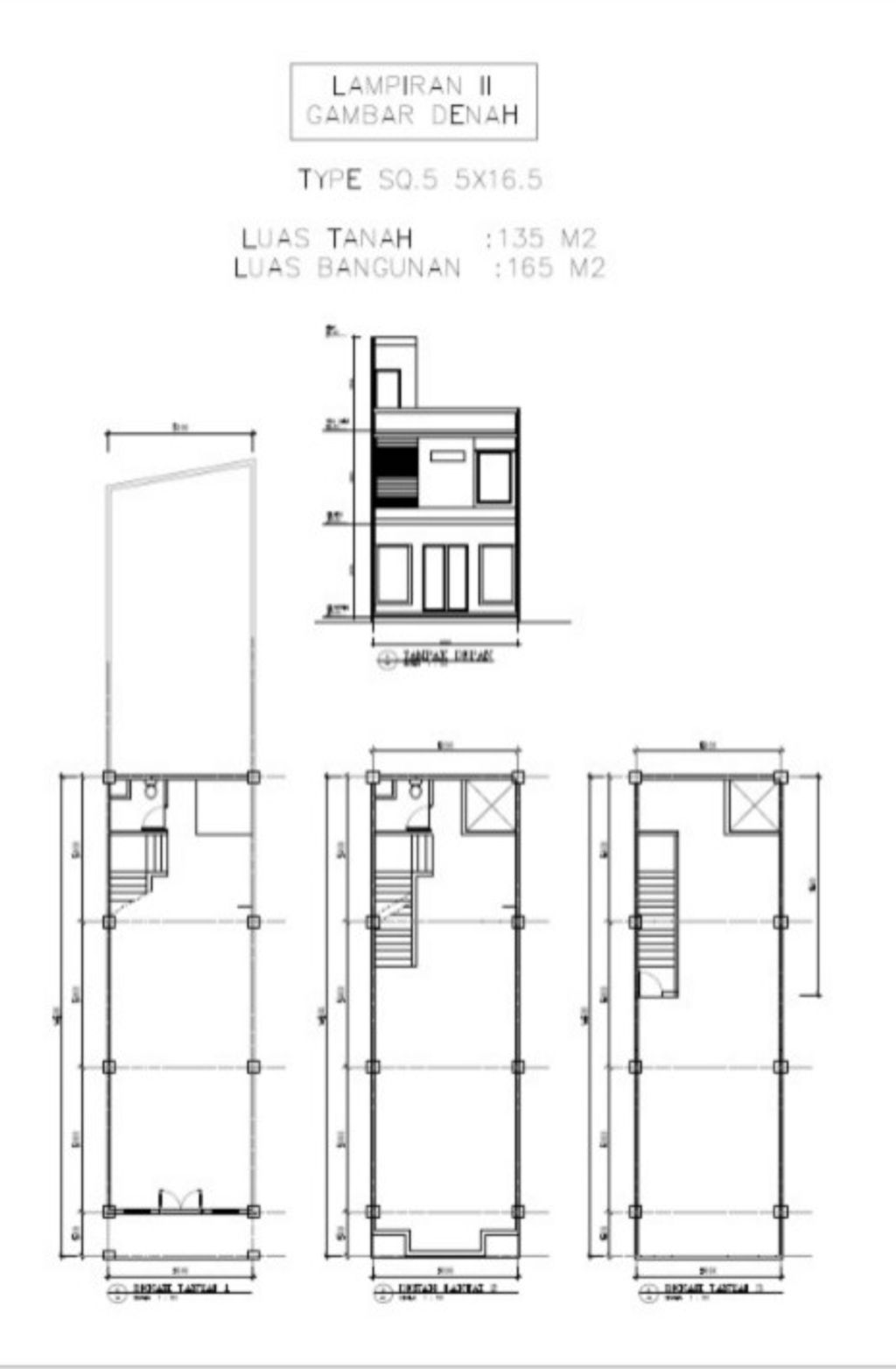 foto denah rumah tipe Rumah Toko SQ-2/05 perumahan MAGNOLIA RESIDENCE 2