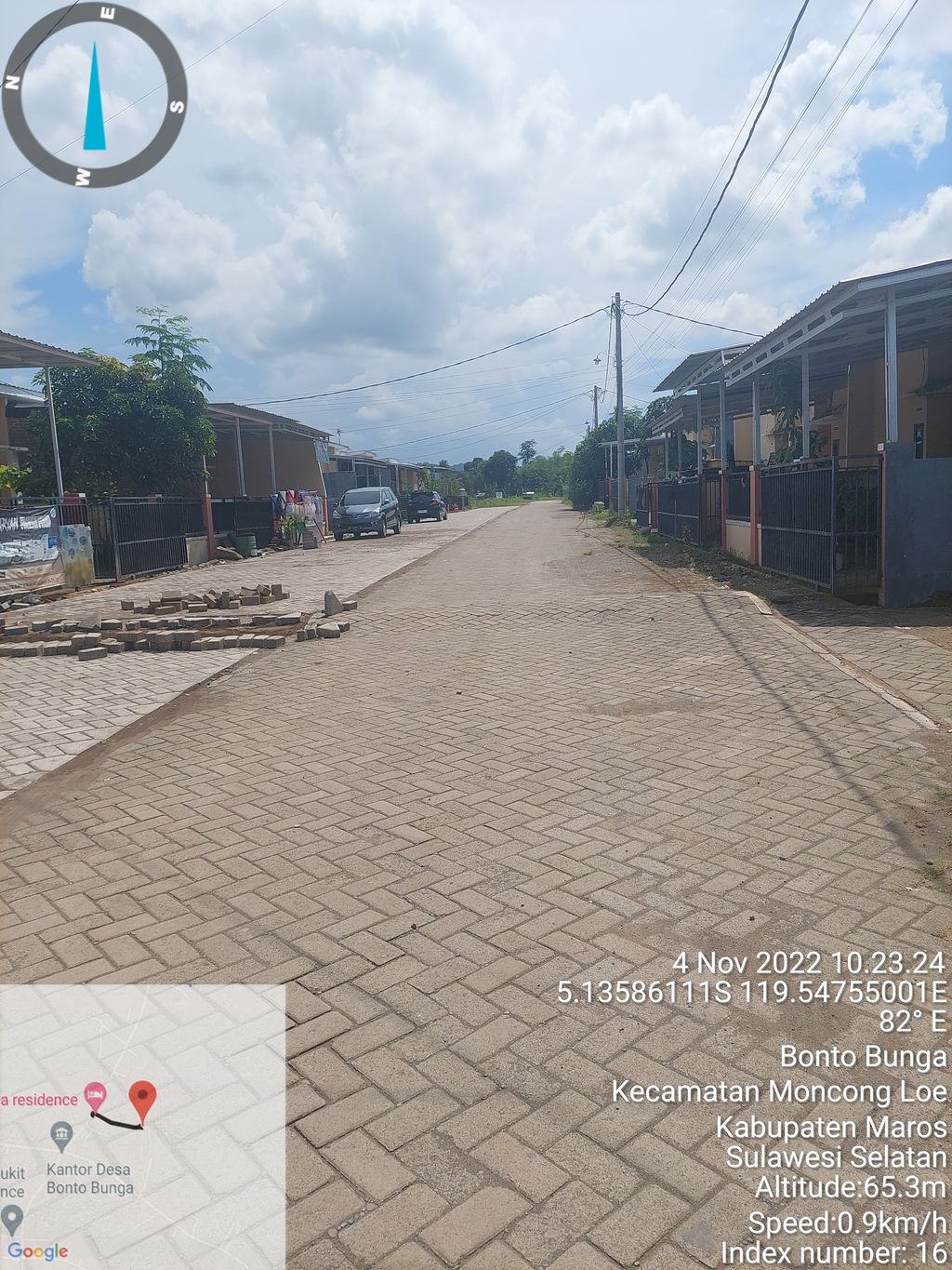 foto posisi tengah perumahan BUKIT BUNGA RESIDENCE TAHAP 4