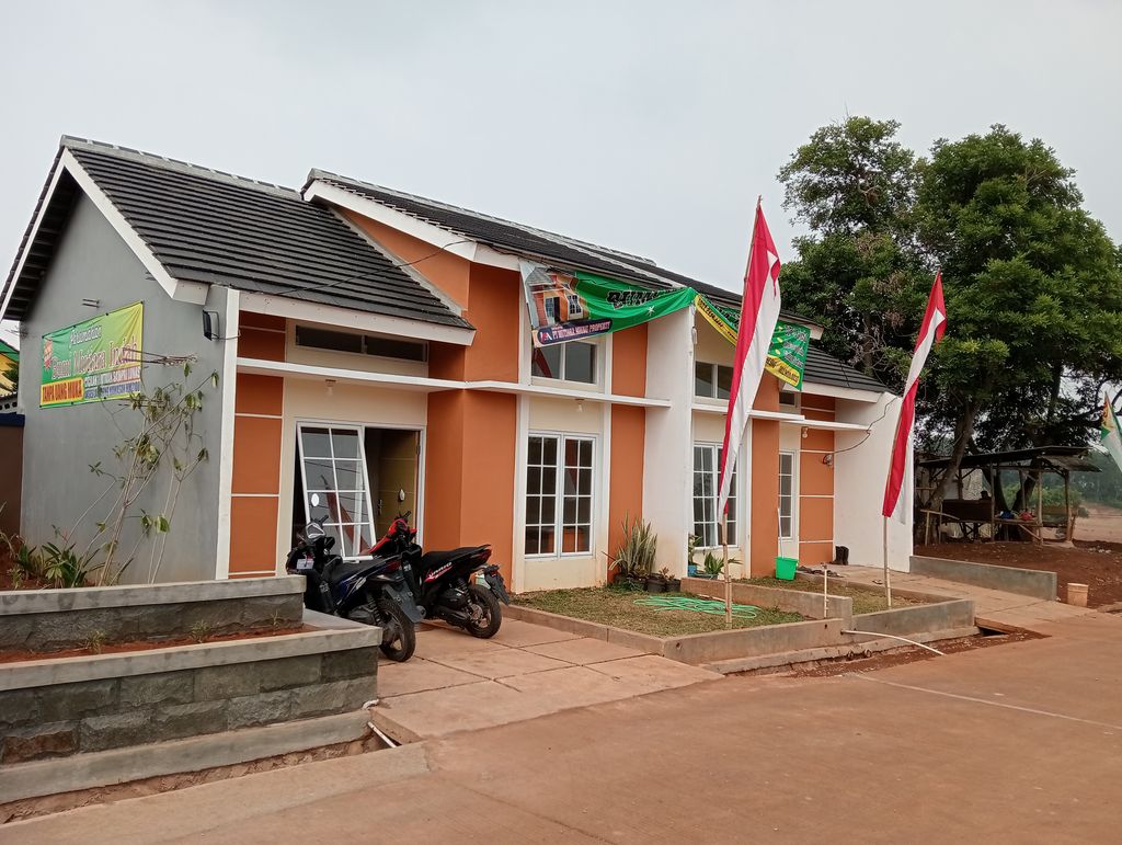 foto tampak rumah tipe 29/60 perumahan BUMI MUTIARA INDAH