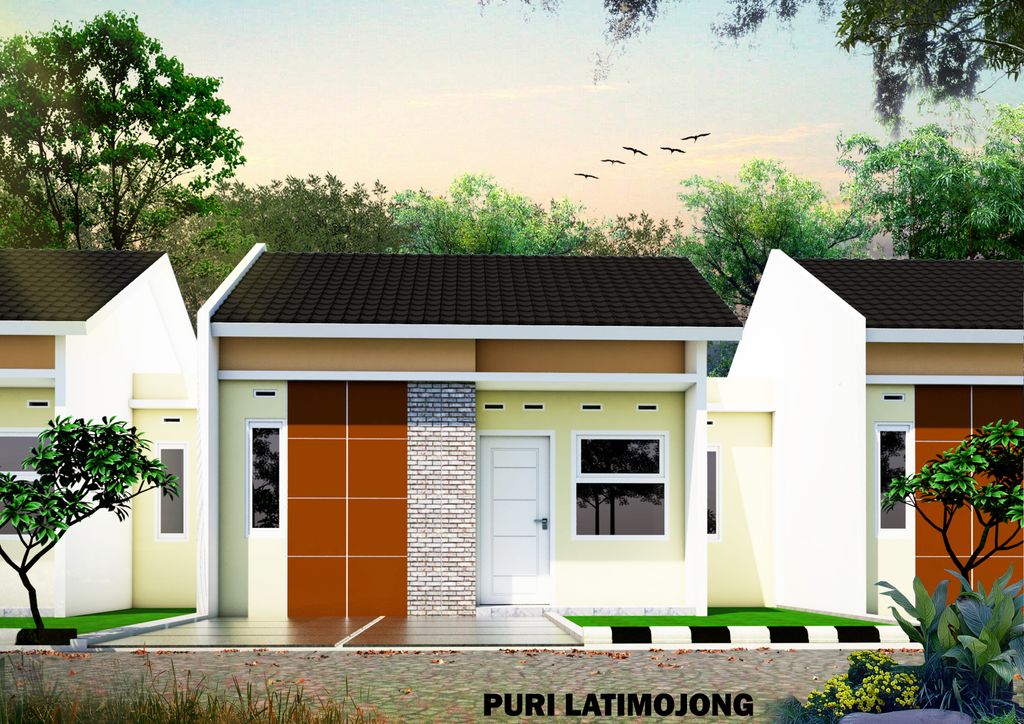 foto tampak rumah tipe 36 perumahan PURI LATIMOJONG