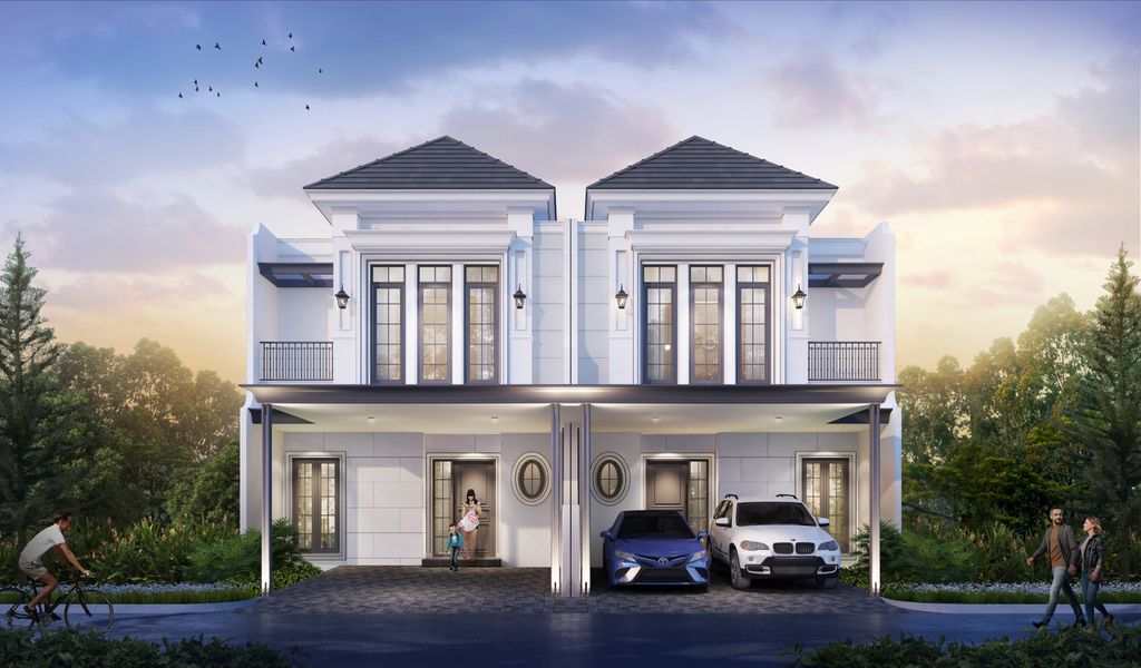 foto tampak rumah tipe BYG/20 105/180 perumahan BUKIT PODOMORO JAKARTA