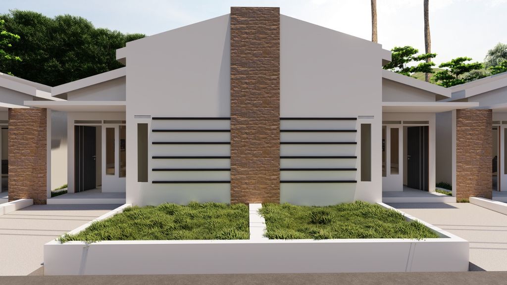 foto tampak rumah tipe SUBSIDI perumahan GREEN BARUSUDA INDAH