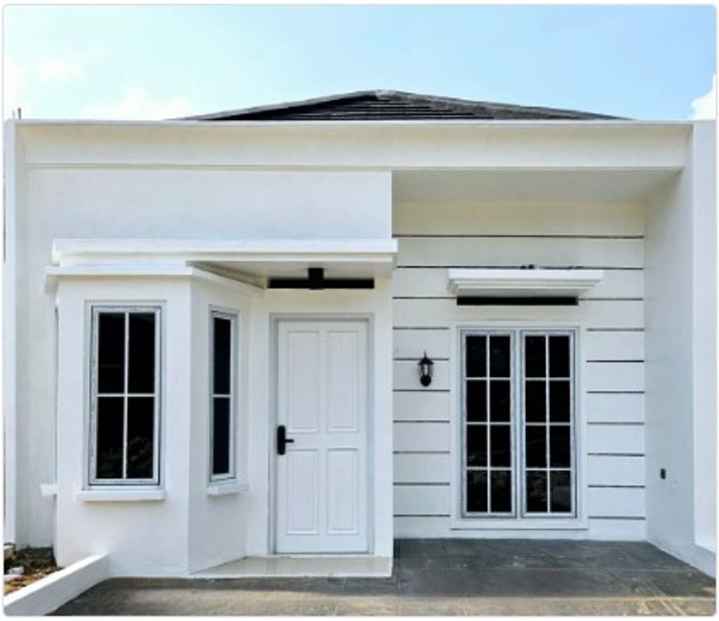 foto tampak rumah tipe 36/68 perumahan BRITANIA GREEN RESORT