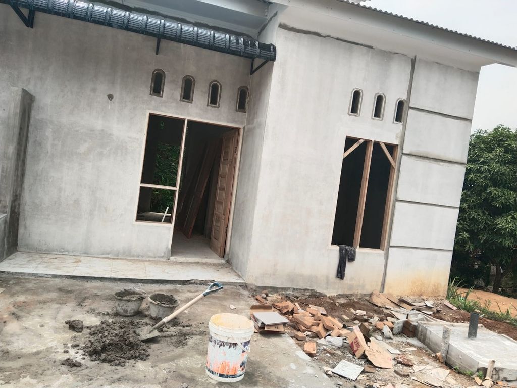 foto tampak rumah tipe 36/98 perumahan GRIYA ALFAZZA