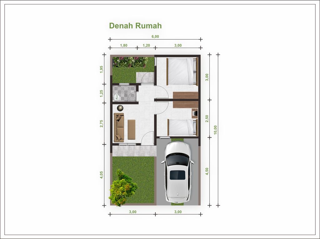 foto denah rumah tipe 30 perumahan ASKARA RESIDENCE 2
