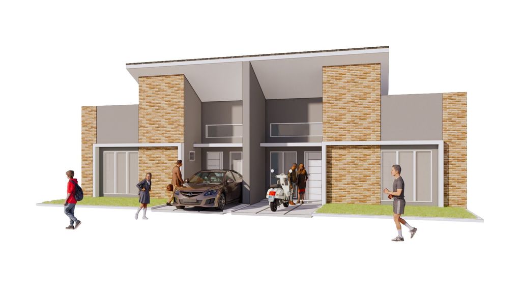 foto tampak rumah tipe DAHLIA perumahan D'GRAND LIVING