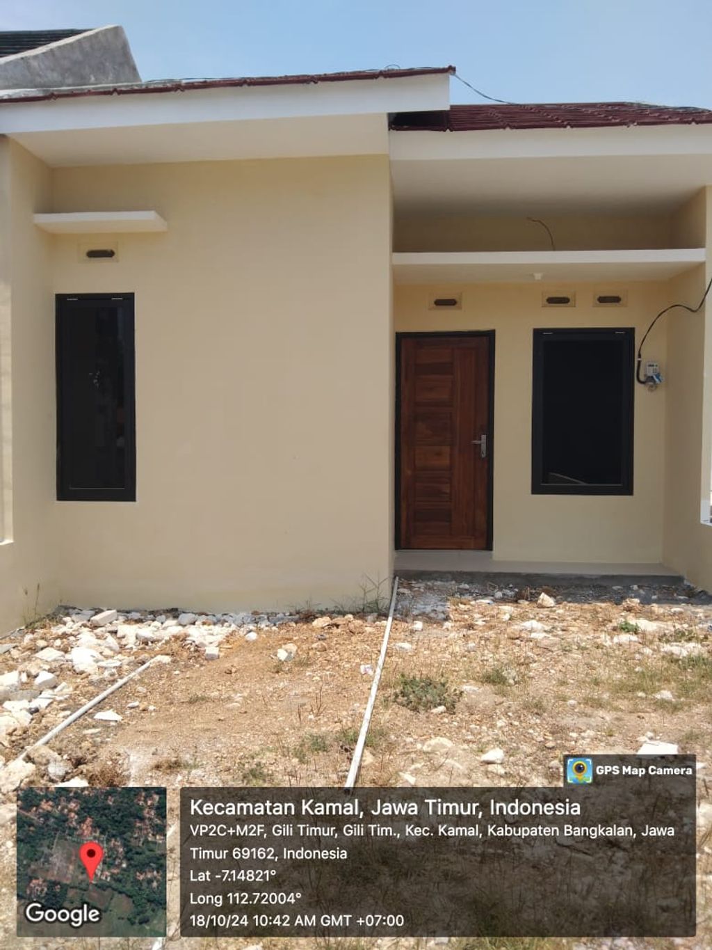 foto tampak rumah tipe 30 perumahan AR Royyan Gili Timur