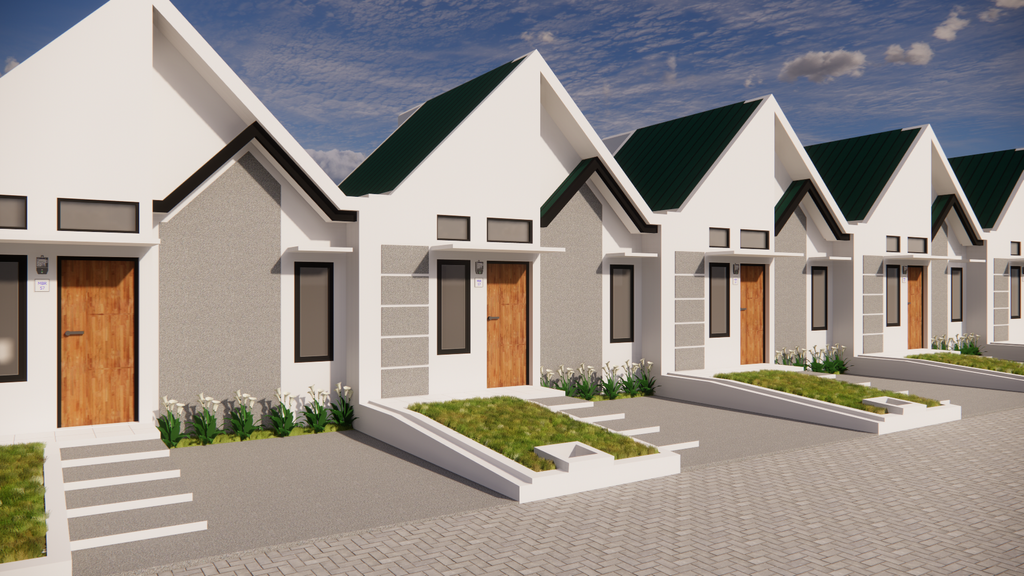 foto tampak rumah tipe Minimalis perumahan Mekarbakti Residence