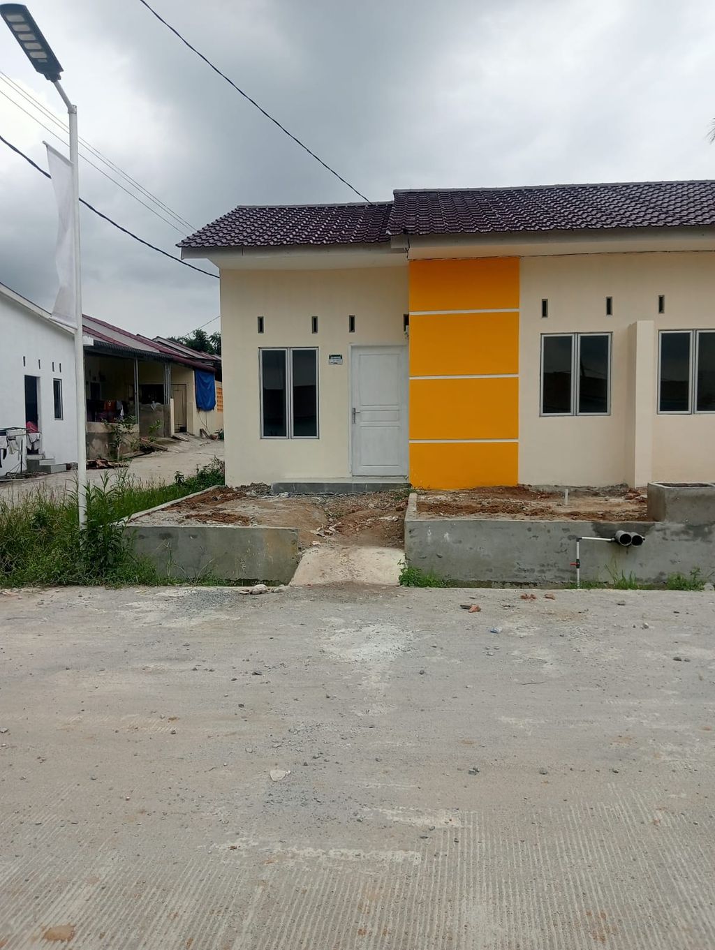 foto tampak rumah tipe 36/72 perumahan Hawila Residence 2 Tahap 2