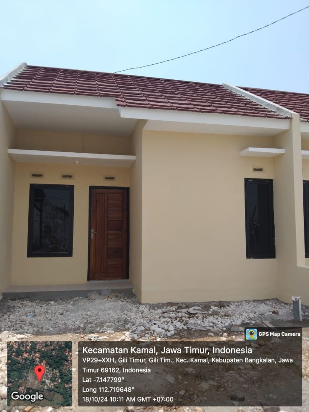 foto tampak rumah tipe 27 new perumahan AR Royyan Gili Timur