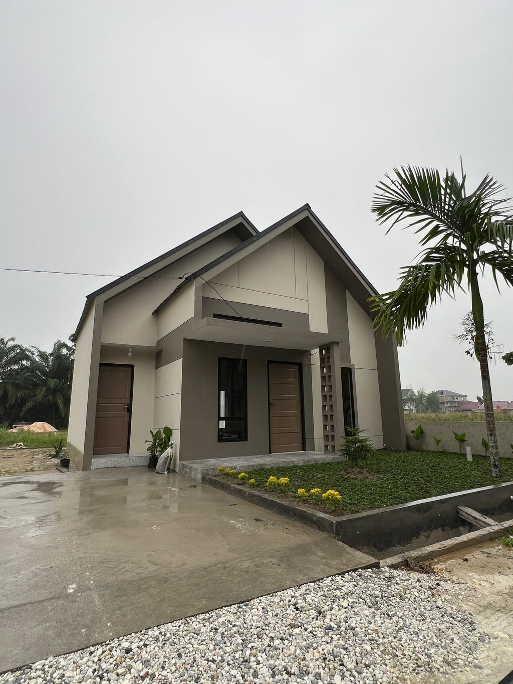 foto tampak rumah tipe Panorama Jatilian Cluster Exclusive perumahan Panorama Jatilian