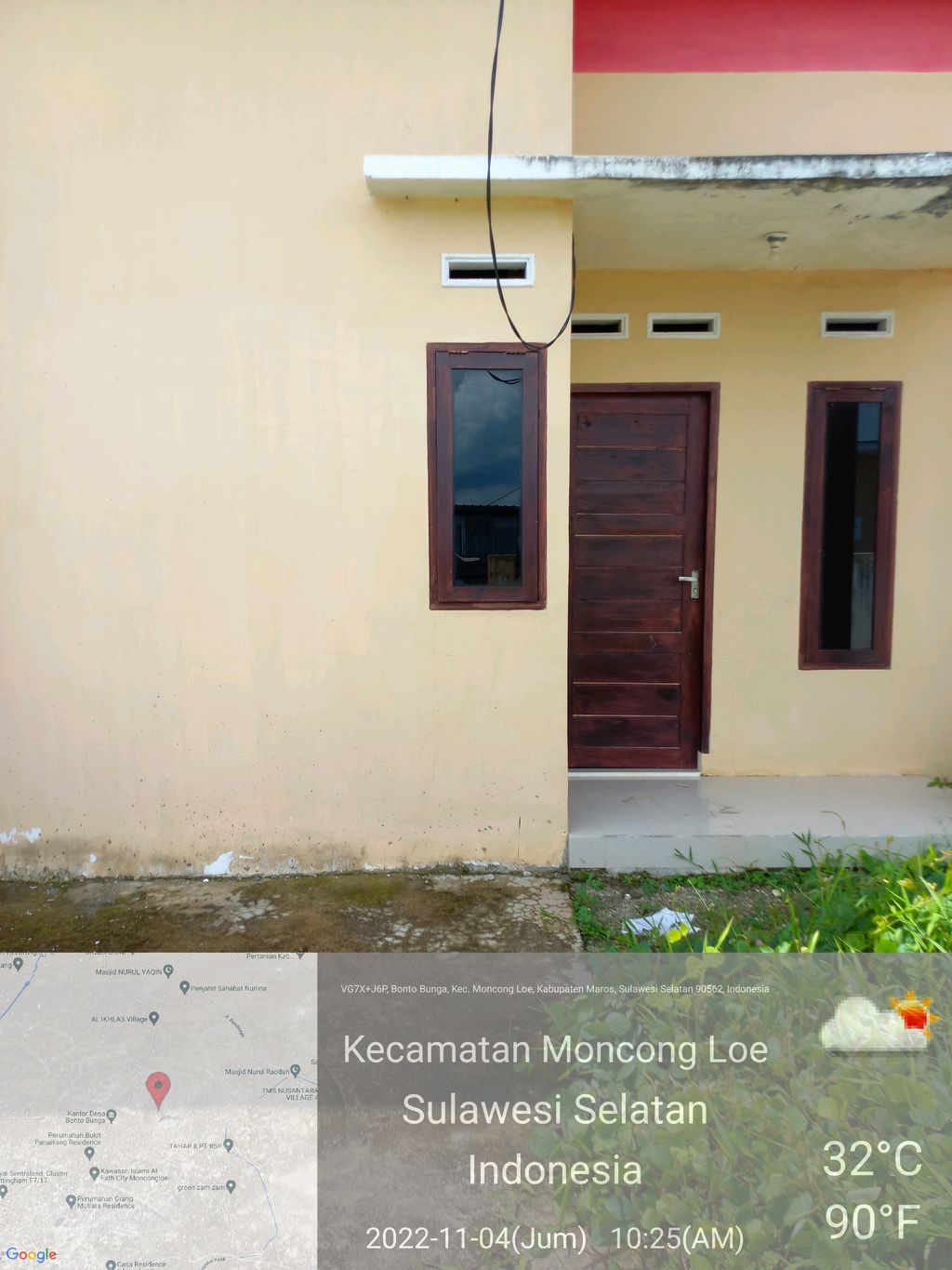 foto tampak rumah tipe 32 perumahan BUKIT BUNGA RESIDENCE TAHAP 4