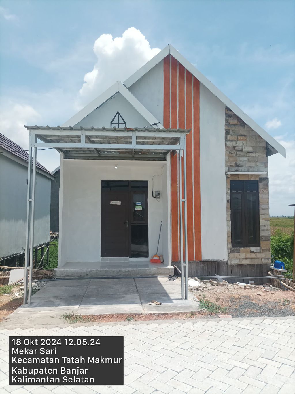 foto tampak rumah tipe RUBY25 perumahan D'QIRANI REGENCY