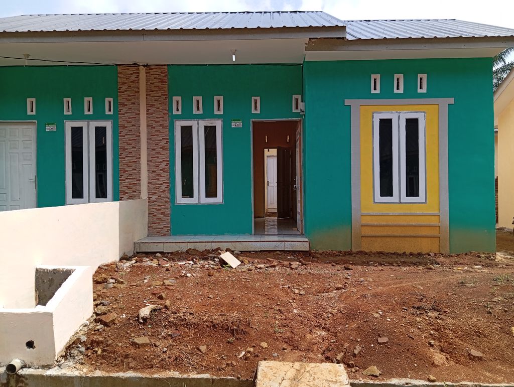foto tampak rumah tipe 36/90 perumahan Agape Residence Primadona